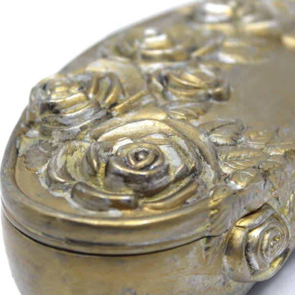Vintage Godinger Rose Motif Keepsake/Jewelry Box - Picture 5 of 11